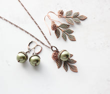 Load image into Gallery viewer, Acorn EARRINGS (8 colors) | Blush Mint Copper Patina