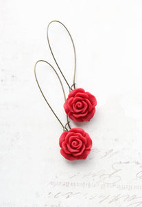 Rose Earrings (30 colors/styles)