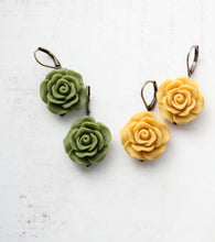 Load image into Gallery viewer, Rose Earrings (30 colors/styles)