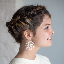 Load image into Gallery viewer, Big Rose Filigree Earrings