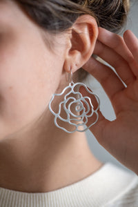 Rose Filigree Earrings (3 Colors)