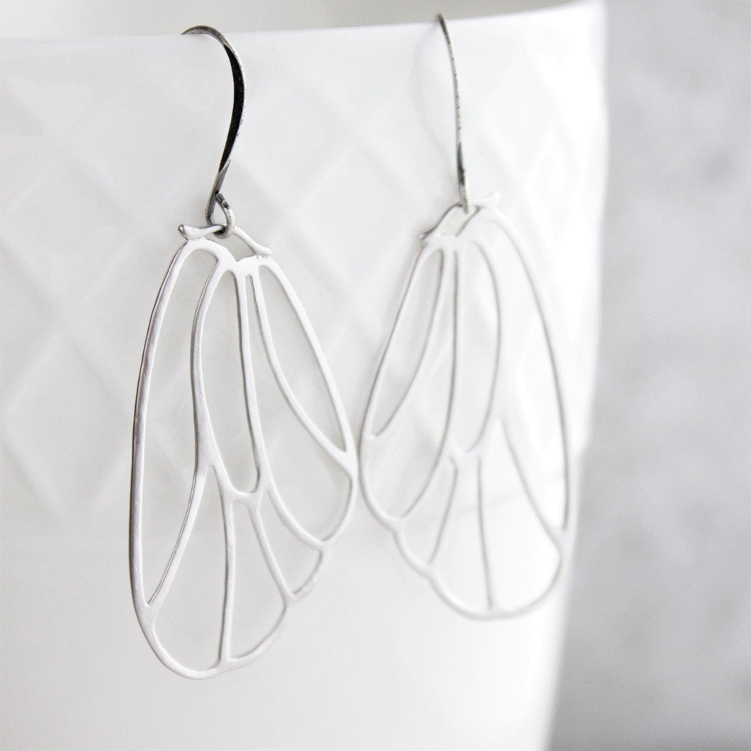 Silver Wing Earrings