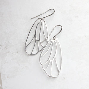 Silver Wing Earrings