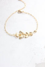 Load image into Gallery viewer, Gold Orchid Bracelet