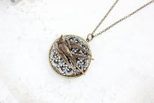 Load image into Gallery viewer, Bird Locket Pendant | Large Photo Locket