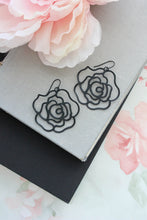 Load image into Gallery viewer, Big Rose Filigree Earrings