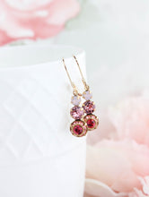 Load image into Gallery viewer, Pink Drop Earrings | Rose Water Opal Glass Jewel