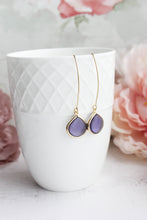 Load image into Gallery viewer, Long Candy Jewel Earrings | Amethyst Purple