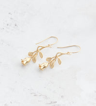 Load image into Gallery viewer, Little Rose Earrings | Long Stem Roses