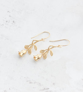 LIttle Rose Earrings | Long Stem Roses