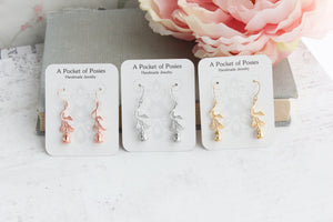 LIttle Rose Earrings | Long Stem Roses