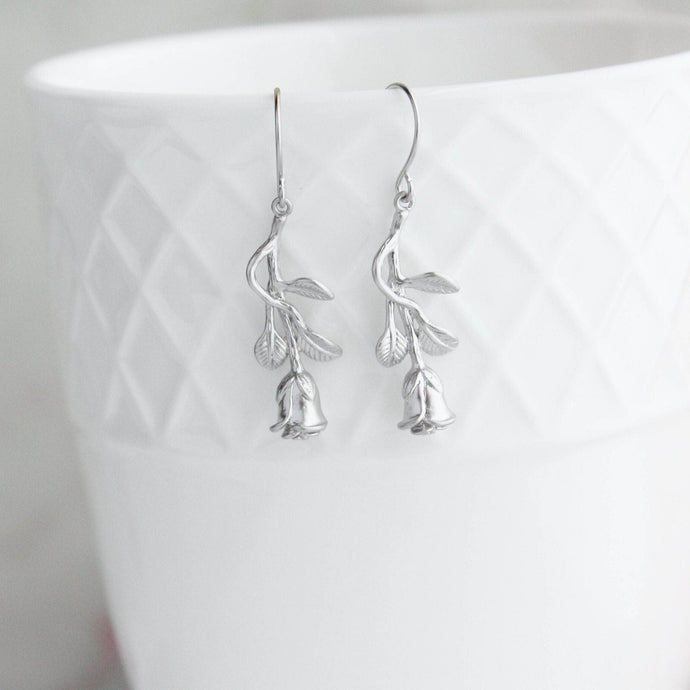 LIttle Rose Earrings | Long Stem Roses