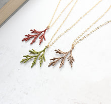 Load image into Gallery viewer, Cedar Branch Necklace (7 Options)