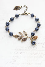 Load image into Gallery viewer, Branch Bracelet Pine Cone Acorn Charm