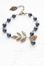 Load image into Gallery viewer, Branch Bracelet Pine Cone Acorn Charm