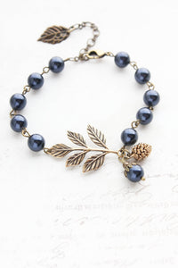 Branch Bracelet Pine Cone Acorn Charm