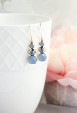 Load image into Gallery viewer, Blue Drop Earrings | Shades of Blue | Small Earrings