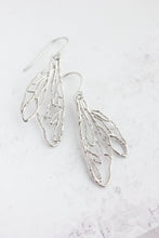 Load image into Gallery viewer, Silver Wing Earrings