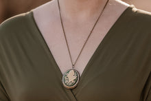 Load image into Gallery viewer, Lily of the Valley Photo Locket Necklace