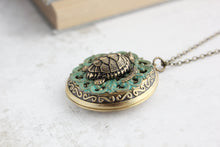 Load image into Gallery viewer, Turtle Locket Necklace