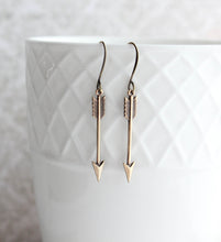 Load image into Gallery viewer, Dainty Arrow Earrings - Three Colors