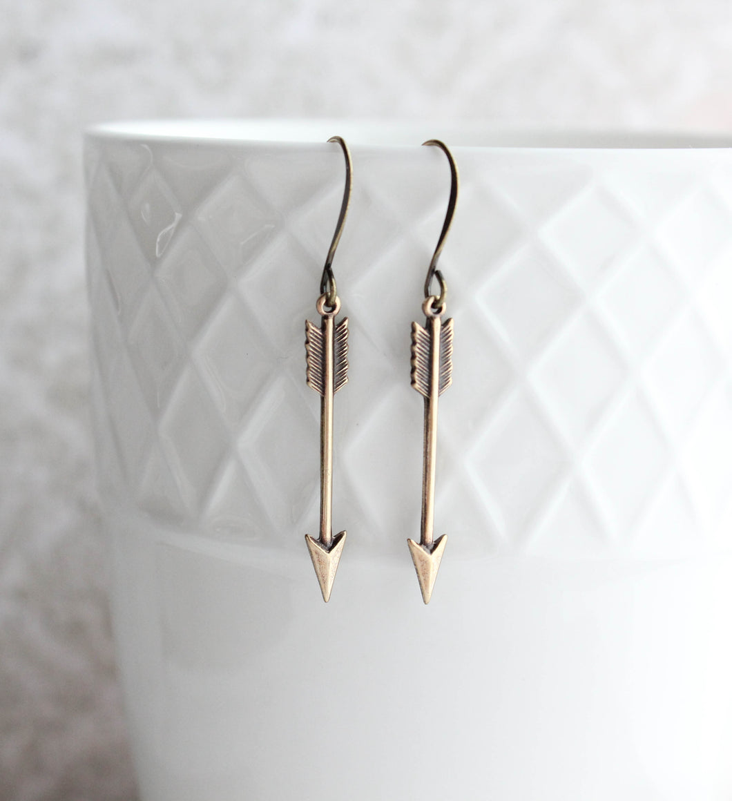 Dainty Arrow Earrings - Three Colors