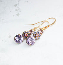 Load image into Gallery viewer, Three Jewel Drop - Amethyst