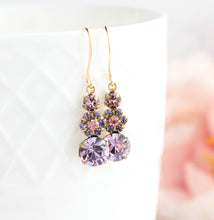 Load image into Gallery viewer, Three Jewel Drop - Amethyst