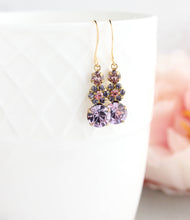 Load image into Gallery viewer, Three Jewel Drop - Amethyst