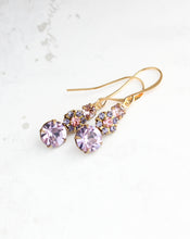 Load image into Gallery viewer, Three Jewel Drop - Amethyst