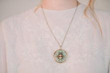 Load image into Gallery viewer, Owl Locket Necklace -Antiqued Gold