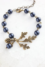 Load image into Gallery viewer, Nature Charm Bracelet - Midnight Blue