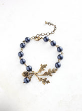 Load image into Gallery viewer, Nature Charm Bracelet - Midnight Blue