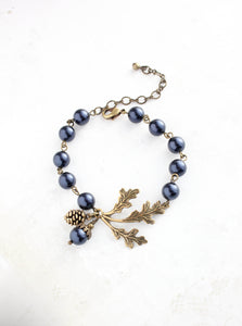 Nature Charm Bracelet - Midnight Blue