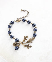 Load image into Gallery viewer, Nature Charm Bracelet - Midnight Blue