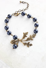 Load image into Gallery viewer, Nature Charm Bracelet - Midnight Blue