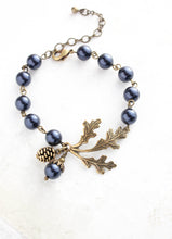 Load image into Gallery viewer, Nature Charm Bracelet - Midnight Blue