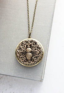 Bee Locket Necklace