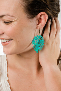 Big Filigree Earrings - Black