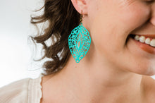 Load image into Gallery viewer, Big Filigree Earrings - Black