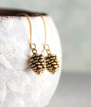 Load image into Gallery viewer, Rose Gold Pinecone Earrings (6 options)