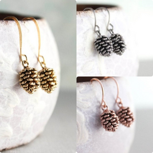 Rose Gold Pinecone Earrings (6 options)