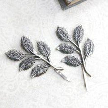 Load image into Gallery viewer, Branch Bobby Pins - Antiqued Silver (2 pin set)