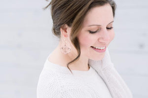 Lacy Filigree Earrings - Silver