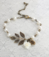 Load image into Gallery viewer, Ivory Cream Charm Bracelet