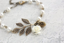 Load image into Gallery viewer, Ivory Cream Charm Bracelet