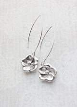 Load image into Gallery viewer, Dogwood Flower Dangles - Gold or Silver