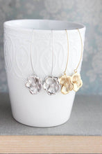 Load image into Gallery viewer, Dogwood Flower Dangles - Gold or Silver