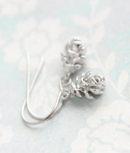 Load image into Gallery viewer, Silver Tree Cone Earrings