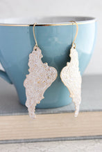 Load image into Gallery viewer, Shabby White Wing Earrings